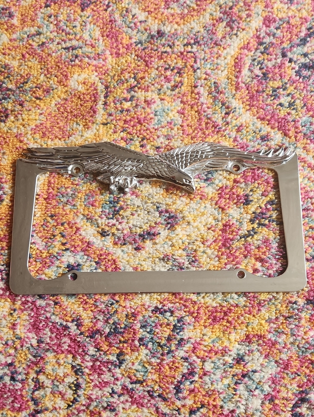 Chrome Eagle License Plate Frame